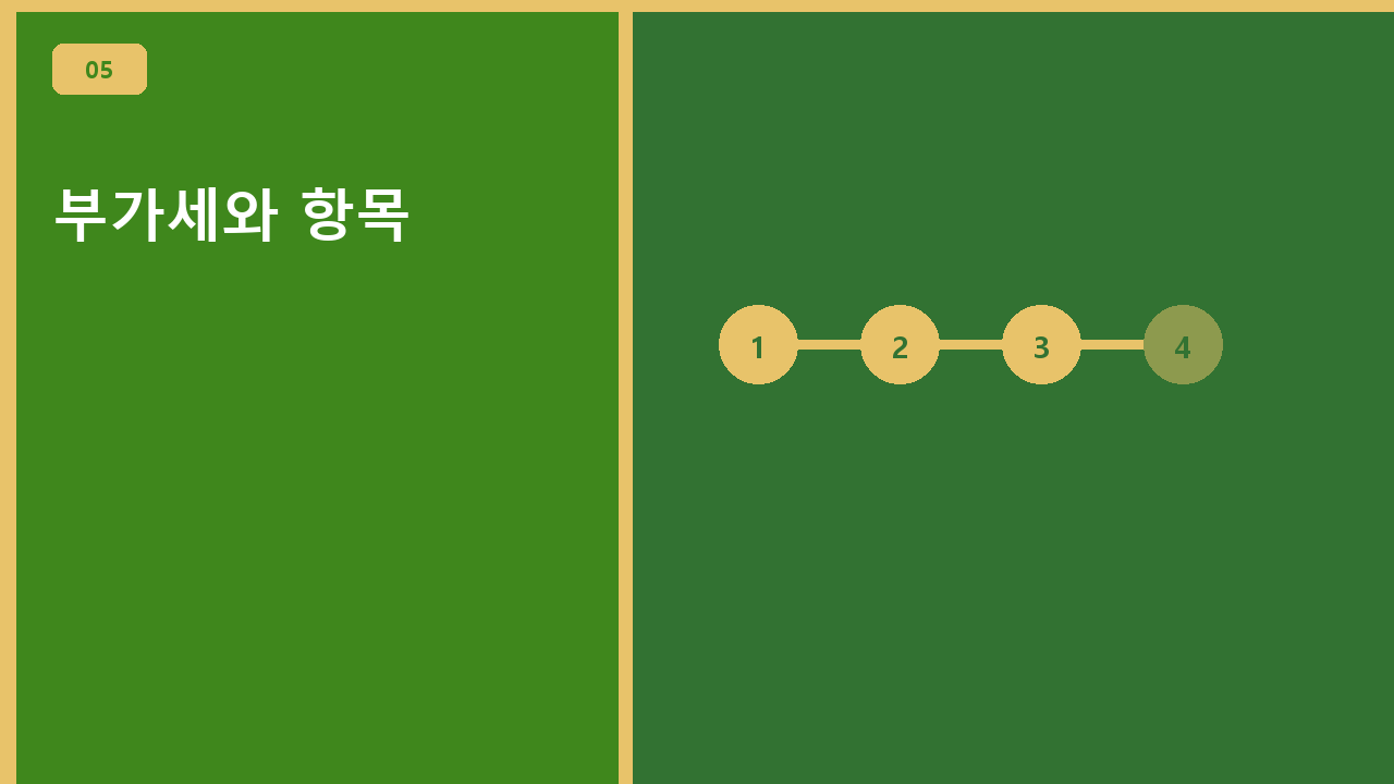 부가세와 항목